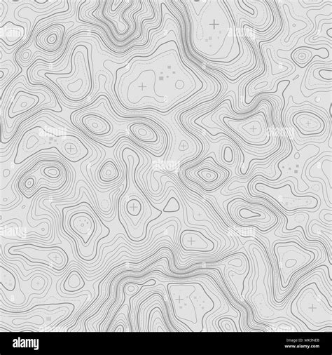 Seamless Pattern Topographic Map Background With Space For Copy Seamless Texture Line