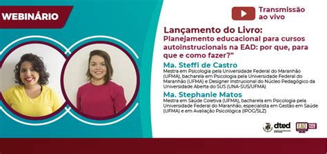 Dted Ufma Promove Webinário Para Lançamento Do Livro “planejamento