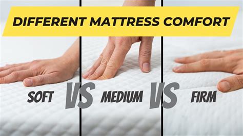 Different Mattress Comfort Levels Explained Which One Is Ideal For