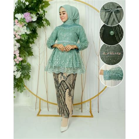 Jual Setelan Kebaya Modern Payet Alt Kebaya Pesta Kebaya Wisuda