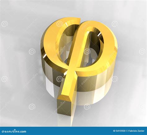 Phi Symbol Gold 3d Stock Illustrations 21 Phi Symbol Gold 3d Stock