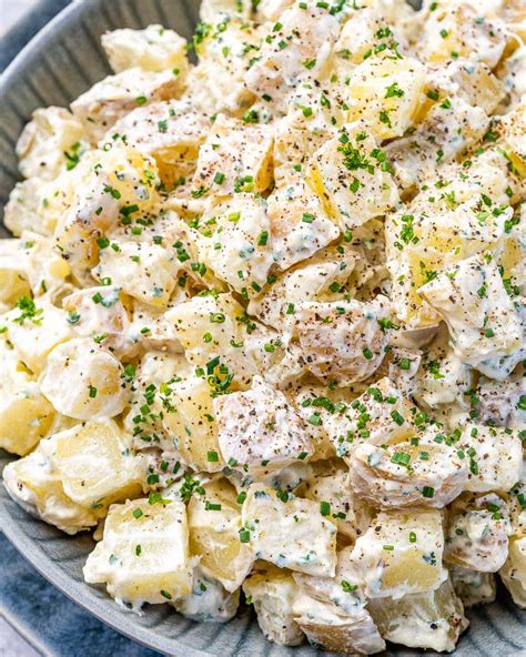 Easy And Healthy Mustard Potato Salad Healthy Fitness Meals