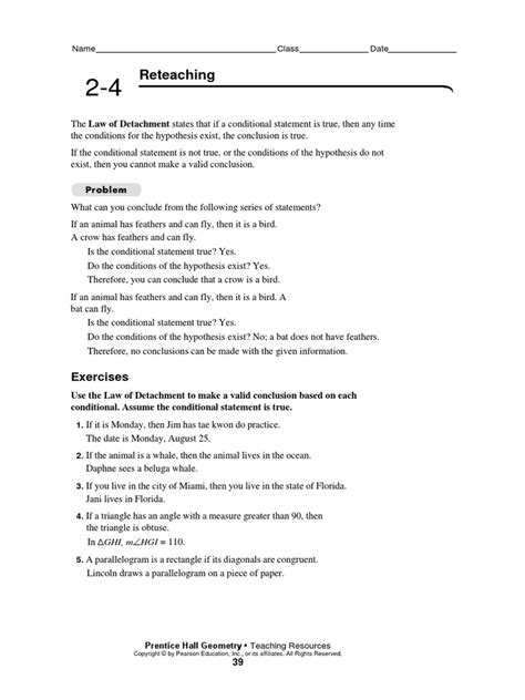 24 Deductive Reasoning Reteach Worksheet Pdf Deductive