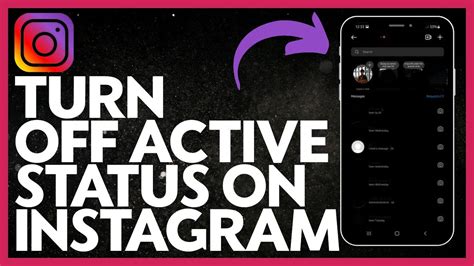 How To Turn Off Active Status On Instagram Easy Youtube