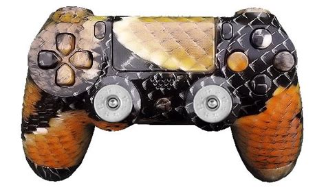 Sony Ps Playstation Dual Shock Gold Dragon Scale Hydro Dipped