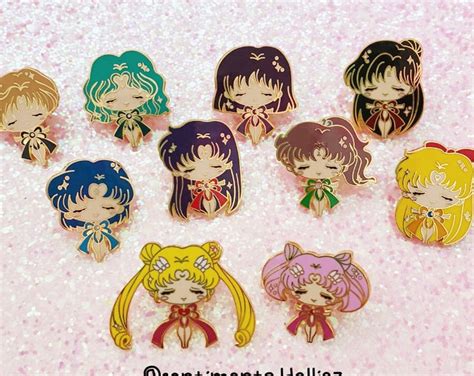 SAILORMOON Group Enamel Pins New Sailor Moon Pins Moonies Etsy