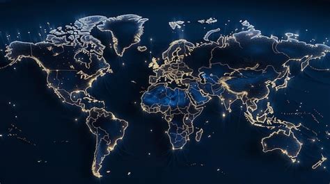 Mapa De Distribuci N Global De La Red Log Stica Ia Generativa Foto