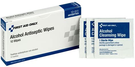 Alcohol Antiseptic Wipes Bx 10