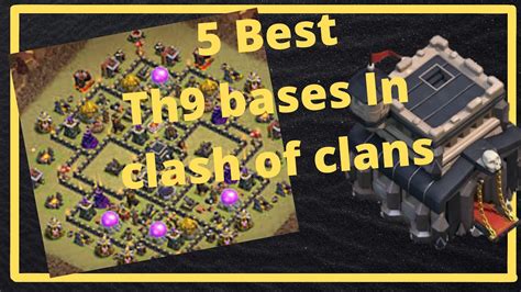 Best Top 5 Th9 Hybrid Bases With Copy Link Clash Of Clans Youtube