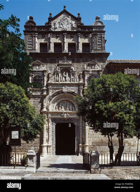 Castilla La Mancha Toledo Vista Del Hospital De Santa Cruz Fundado