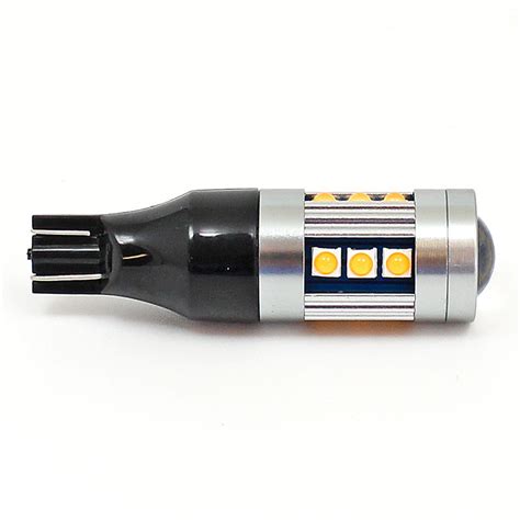 B921a 6leda Amber 6v Led Indicator Lamp Wedge T15 W16w Base Led