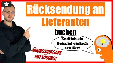 R Cksendungen An Lieferanten Buchen Einfach Erkl Rt Beispiel Youtube