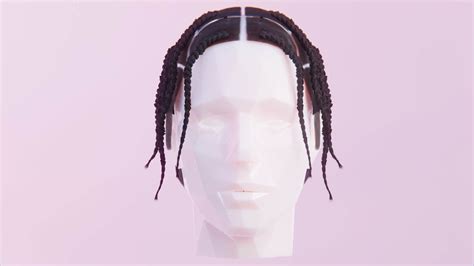 asap rocky style braids hairstyle  model  tikosgames