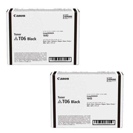 Canon T Original Black Toner Cartridges Twin Pack Clickinks