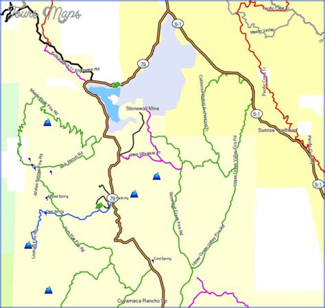 Cuyamaca Rancho State Park Map California