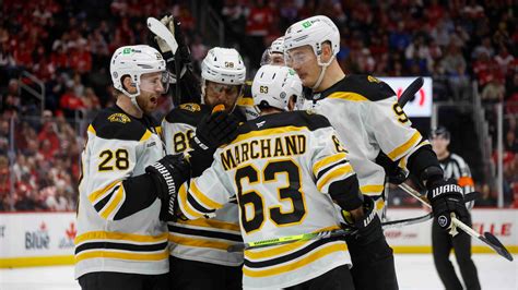 Bruins Brad Marchand Scores Game Winning Goal Vs Red Wings