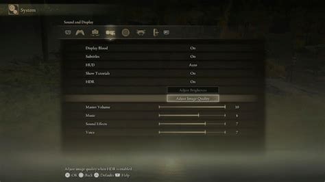 Elden Ring - HDR Settings