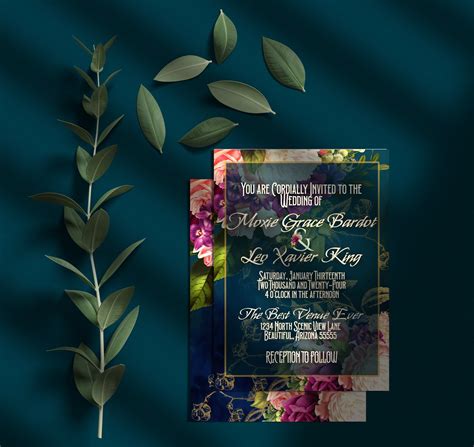 DOWNLOADABLE Wedding Invitation RSVP and Detail Card Files - Etsy