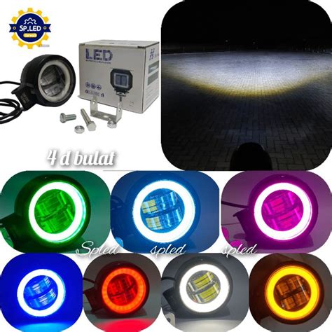 Jual Lampu Tembak Sorot Led Cwl Mata Lensa D Watt Cree A Shopee