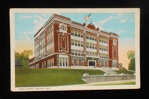 1910s High School Helena Ar Phillips Co Postcard Arkansas Ebay