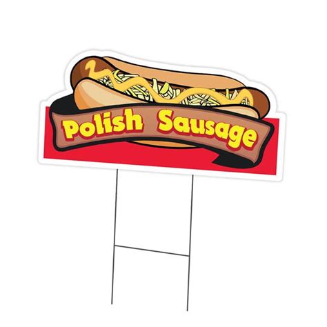 Signmission X In Yard Sign Stake Polish Sausage Walmart