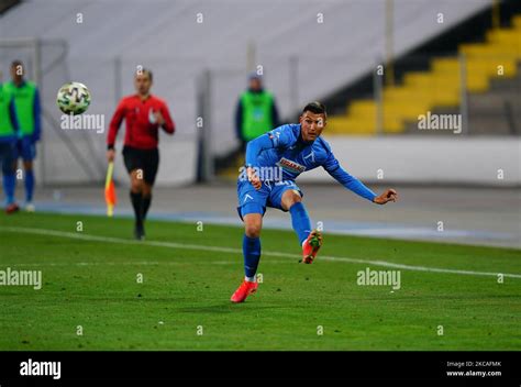 Georgi Aleksandrov Di Levski Sofia Durante La Partita Di Efbet Liga Tra