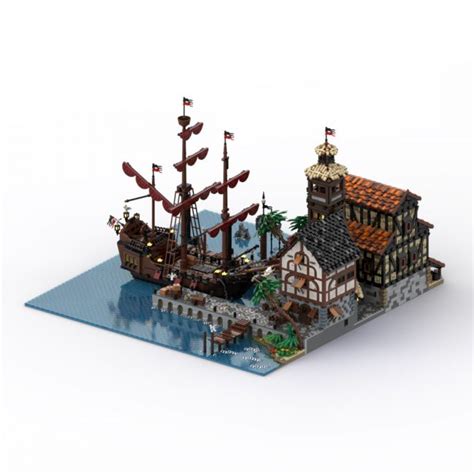 MOC 114510 Port Sauvage Pirate Town Letbricks