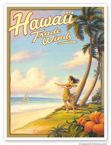 Island Art Store - Hawaii Trade Winds - Fine Art Giclee Prints | Hawaii art, Vintage hawaii ...