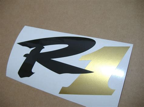 Black Gold Yamaha R Decal