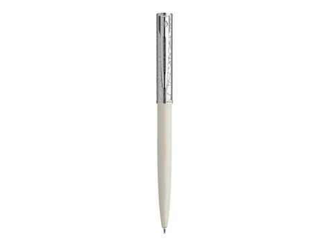 Waterman Allure Deluxe Stylo à bille capuchon chromé blanc Pas Cher