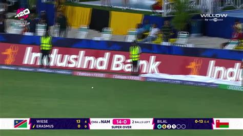 0 5 Bilal Khan To Gerhard Erasmus 4 Runs S NAM Vs OMN 3rd Match