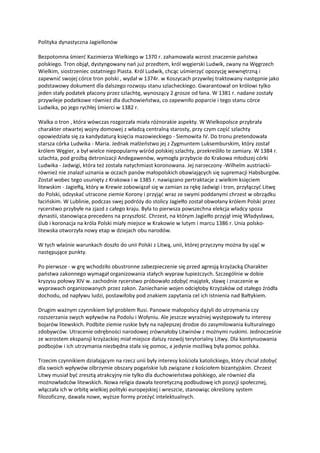 Polityka Dynastyczna JagiellonóW PDF