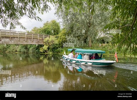 Visitors To Flatford Mill Go On A Trip Boat Explore The River Stour Dedham Vale Suffolk