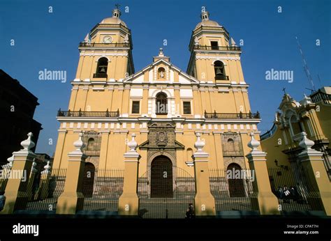 Peru Lima Iglesia San Pedro Church Stock Photo Alamy