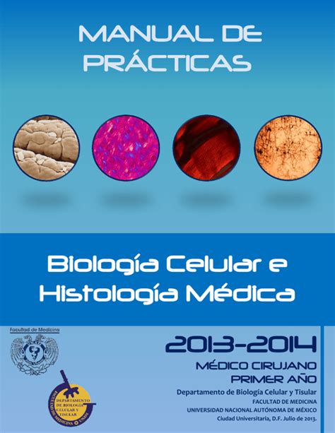 Manual De PrÁcticas Biología Celular E Histología Médica