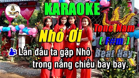 Karaoke Nh I Tone Nam F M Beat Hay Organ Nguy N Nh N Youtube