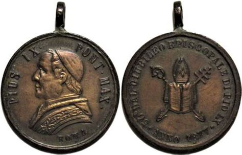 Medal Pius Ix Th Episcopal Jubilee Tats Pontificaux Numista