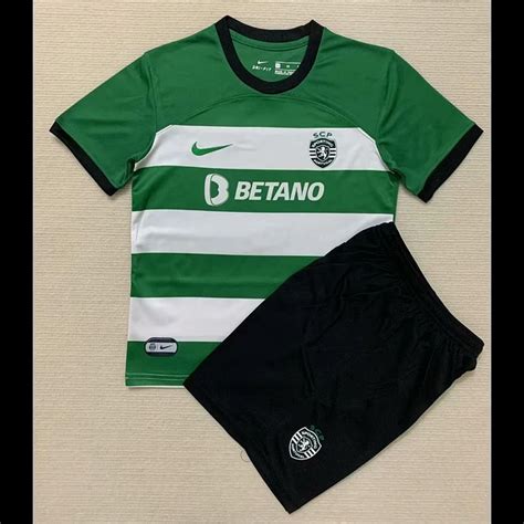 Kit Criança Sporting Principal 23 24 TSF Store Camisolas Baratas