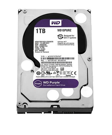 Ổ cứng HDD Western Digital WD 1TB 3 5 SATA 3 WD10PURZ