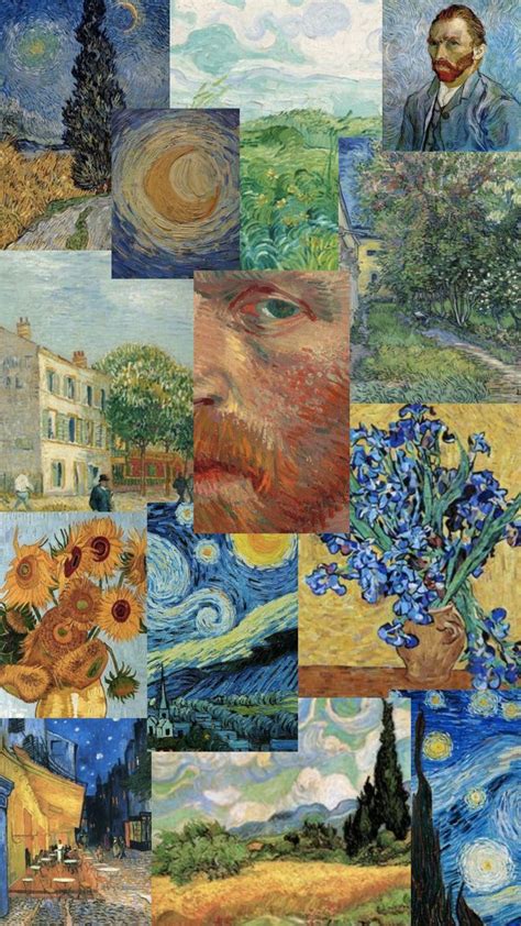 Van Gogh Art Phone Wallpaper Soyut Poster Vincent Van Gogh Sanatsal