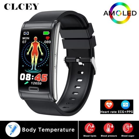 RUMOCOVO Montre connectée ECG PPG pour hommes et femmes moniteur de