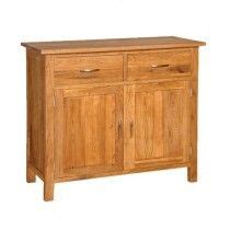 Coach House Brooklyn Oak 2 Door Base Sideboard Solid Wood Dining Room