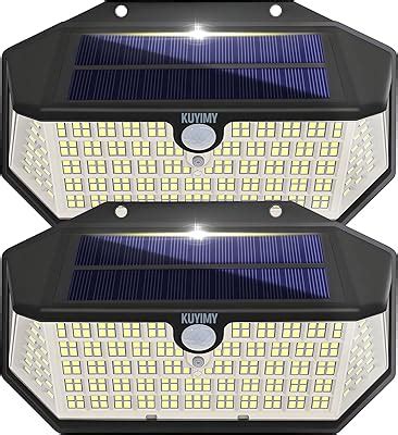 Hmcity Solar Lights Outdoor Led With Lights Reflector And