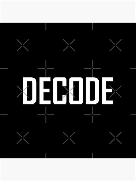 "Black and White DEeCOoDE - DECODE" Sticker for Sale by DEeCOoDE ...