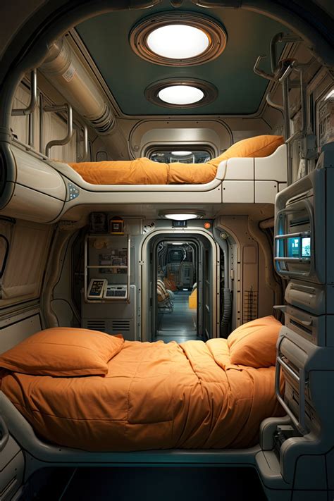 Spaceship Sleeping Quarters | Spaceship interior, Scifi interior ...