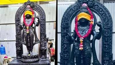 Ram Lalla Idol S First Photo Inside Ayodhya Temple S Sanctum Sanctorum