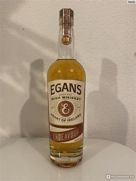 Виски Egan s Endeavour Single malt Irish whiskey Молодой ирландский