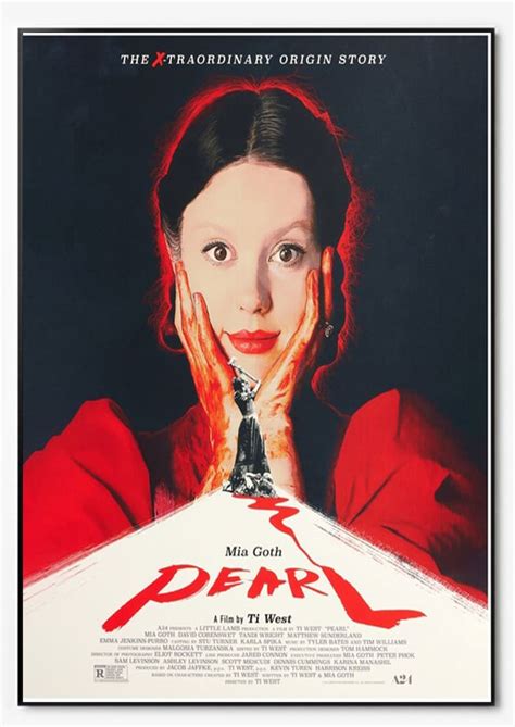 Mia Goth Pearl Poster Pearl Poster Horror Movie Pearl Canvas Etsy