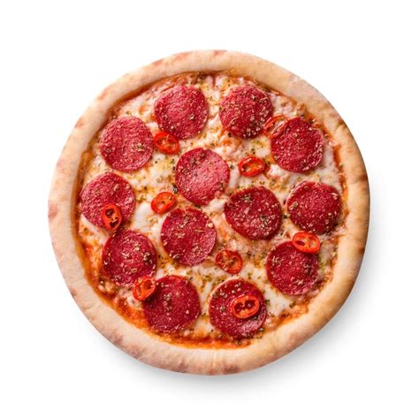 El Pepperoni En Rodajas Finas Es Un Aderezo De Pizza Popular En Las