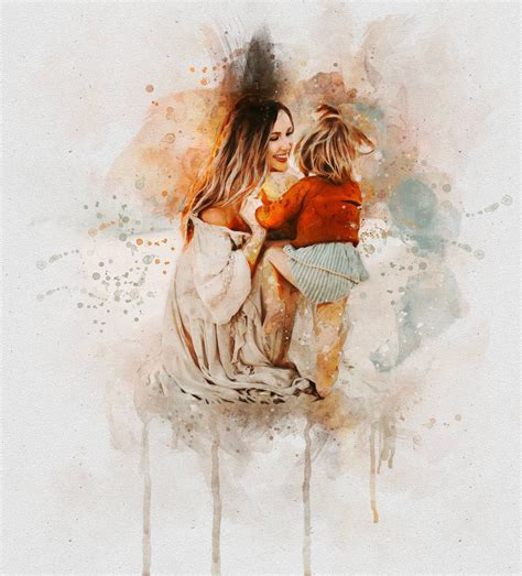 mother daughter art illustration paintings - Chaprelle